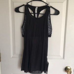 Lululemon mesh tank with built in bra.